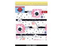 Jersey - Frl. von Julie Little Bird Streifen Blüten